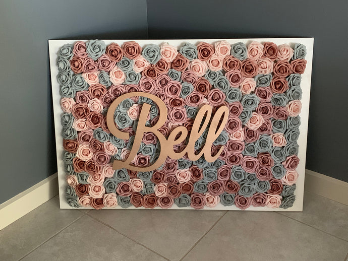 DIY Flower Name Board
